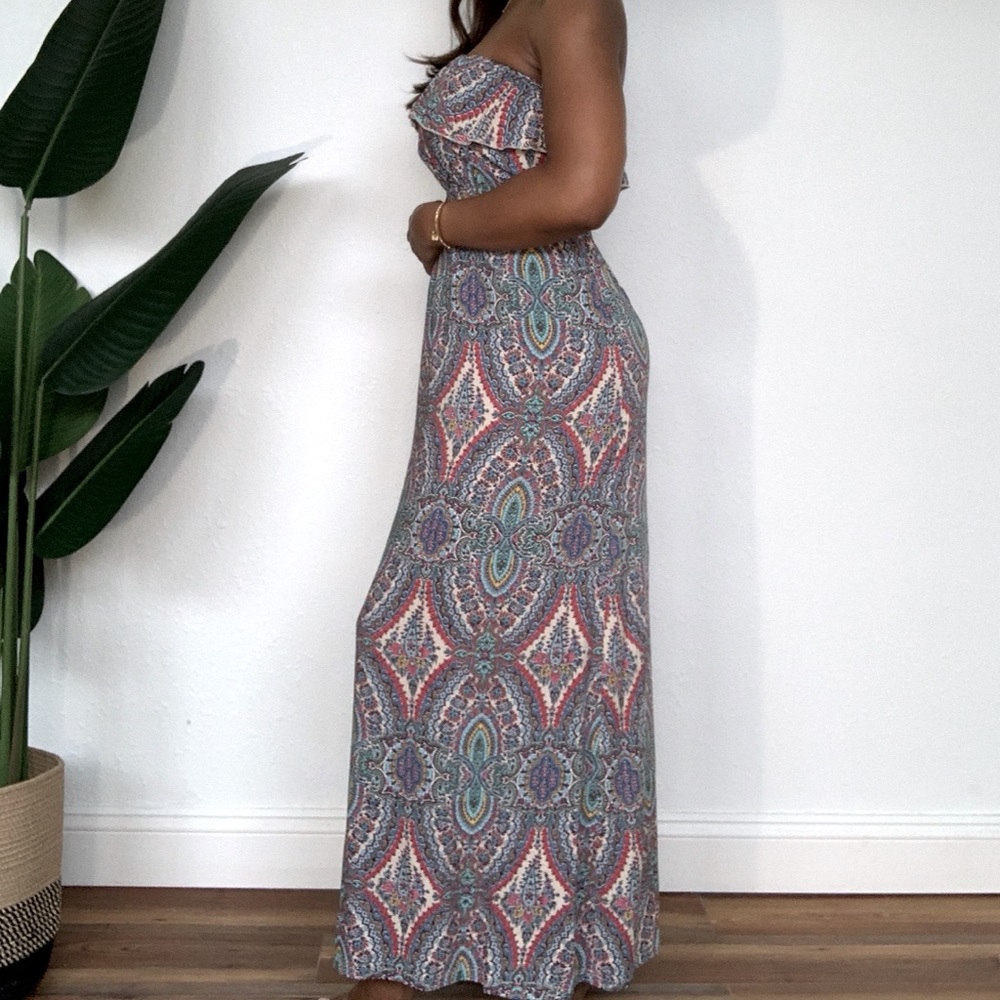 Paisley print dress